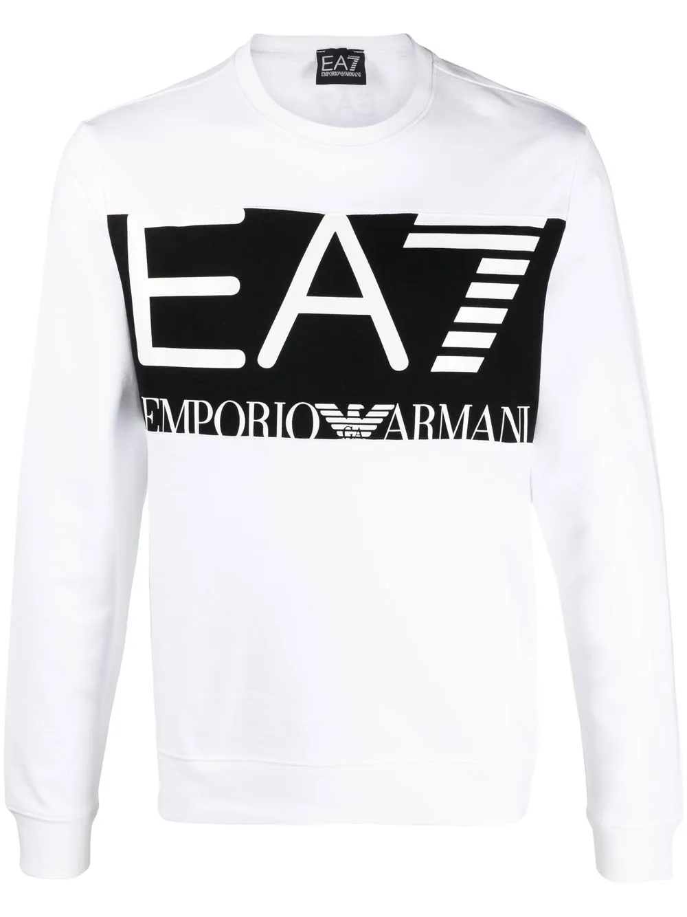 

Ea7 Emporio Armani logo-print detail sweatshirt - White