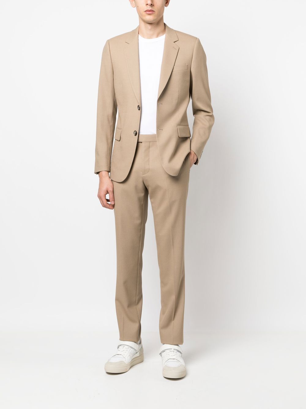 SANDRO mid-rise tapered trousers - Neutrals