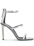 Giuseppe Zanotti Harmony Flare 105mm sandals - Silver