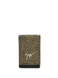 Giuseppe Zanotti Albert leather cardholder - Neutrals