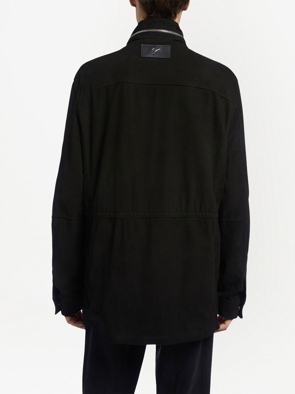 Shop Giuseppe Zanotti Long Sleeves High Neck Jacket In Schwarz