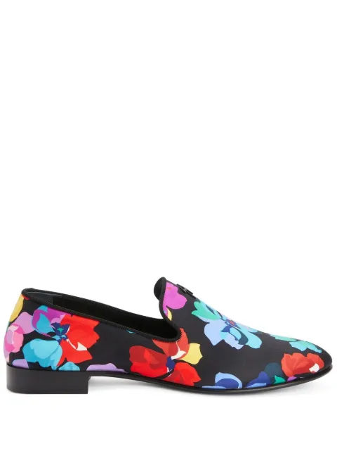 Giuseppe Zanotti Lewis Bloom printed loafers