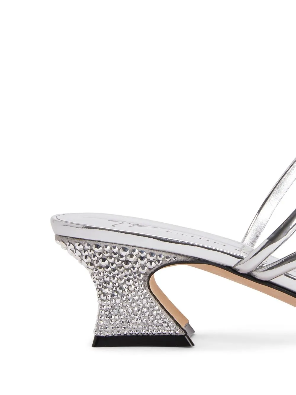 Giuseppe Zanotti Aude Strass heeled sandals Grey