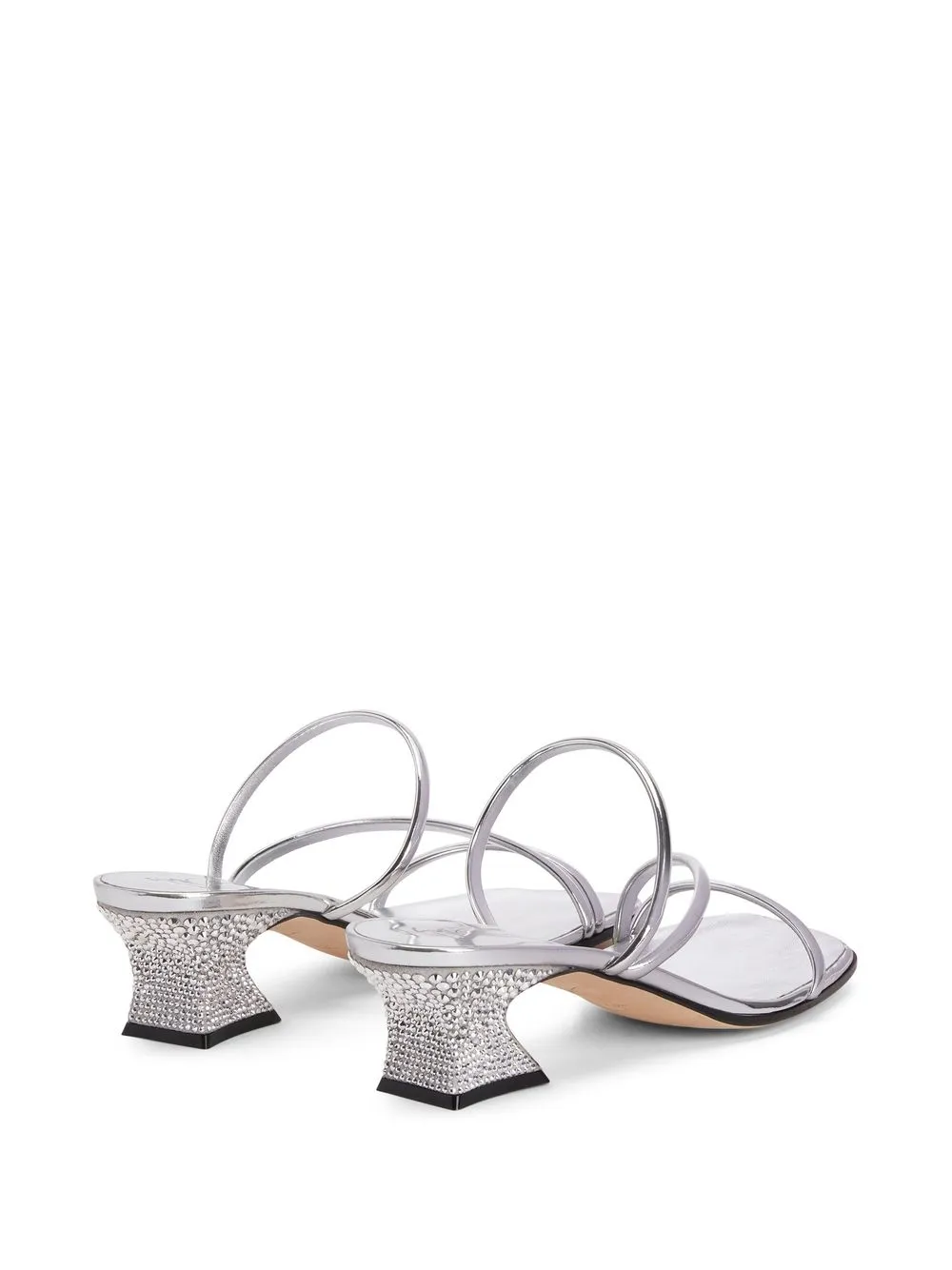 Giuseppe Zanotti Aude Strass heeled sandals Grey