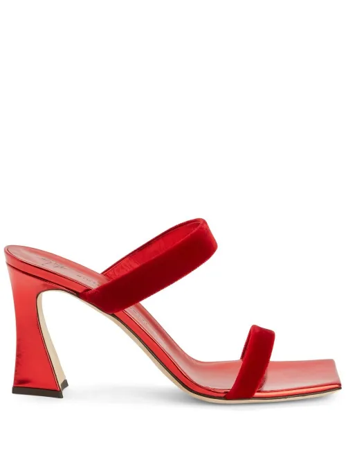 Mules Flaminia 85 mm en velours - Giuseppe Zanotti - Modalova