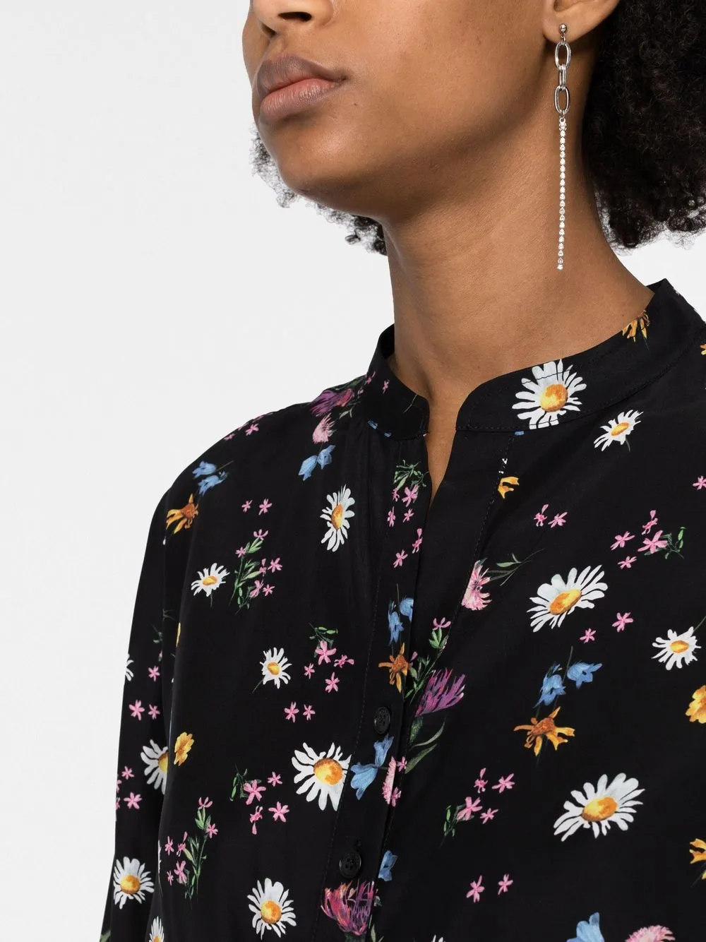 Stella Mccartney Floral Print Silk Shirt Farfetch