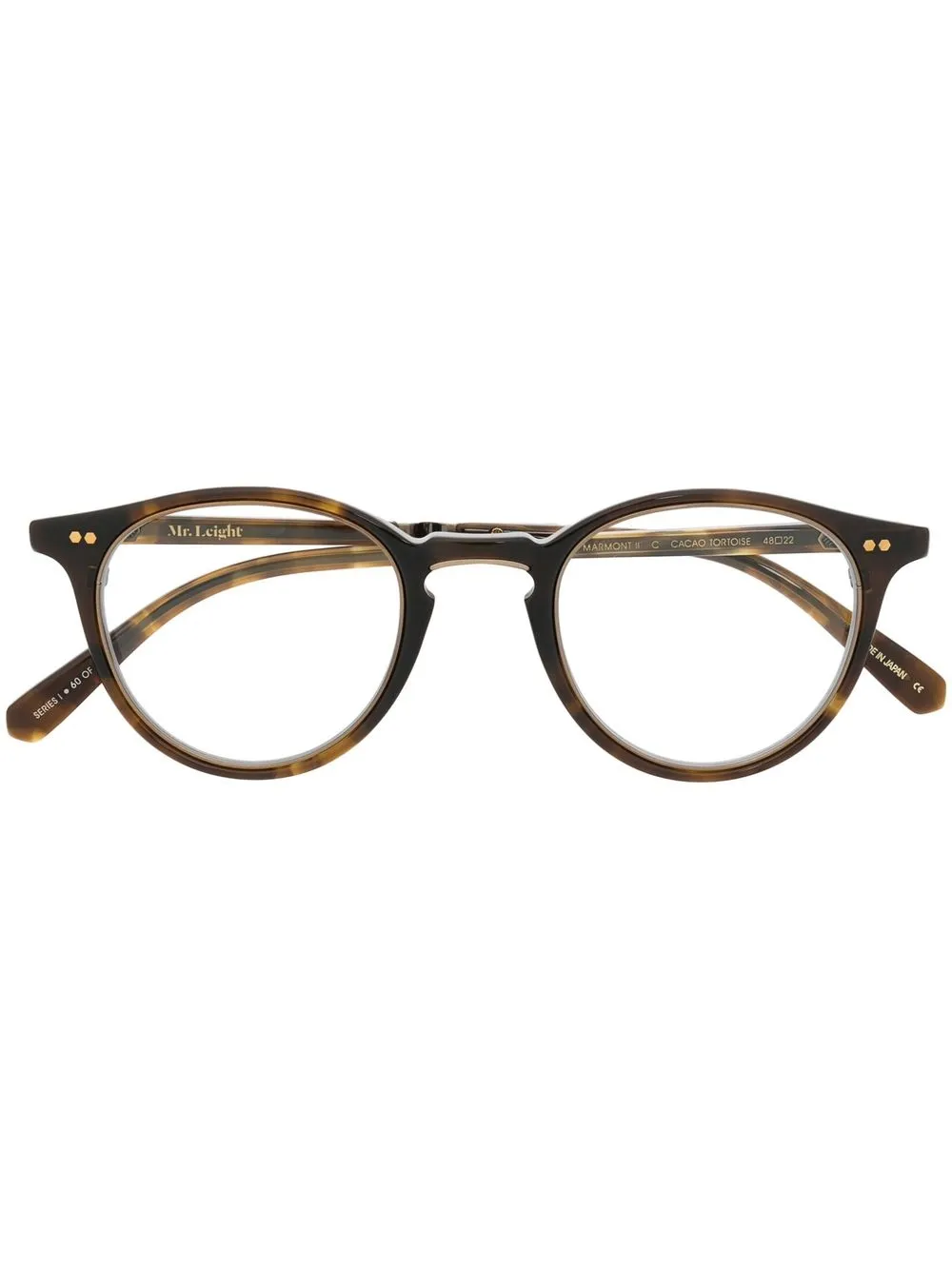 

Garrett Leight round-frame glasses - Brown