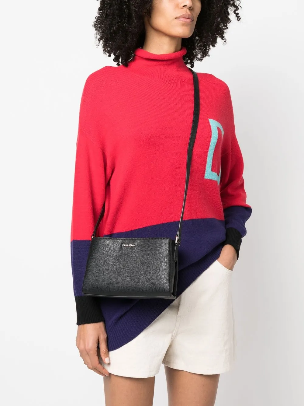 Image 2 of Calvin Klein logo-plaque crossbody bag