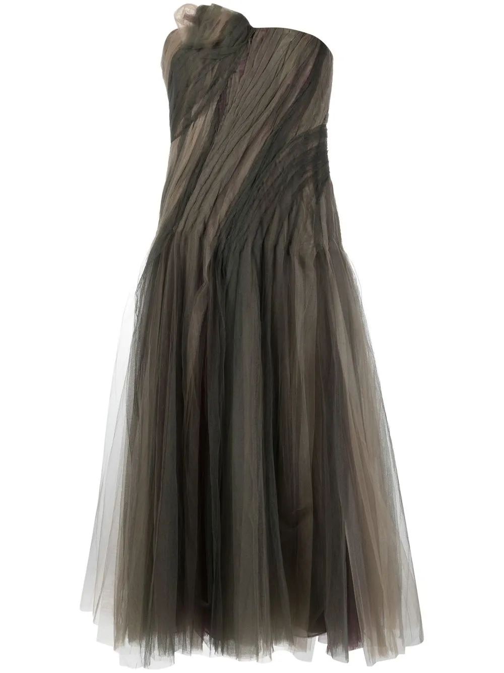 

Ralph Lauren Collection pleated silk dress - Grey