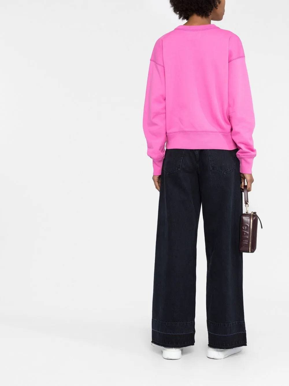 ISABEL MARANT ÉTOILE MOBYLI LOGO植绒卫衣