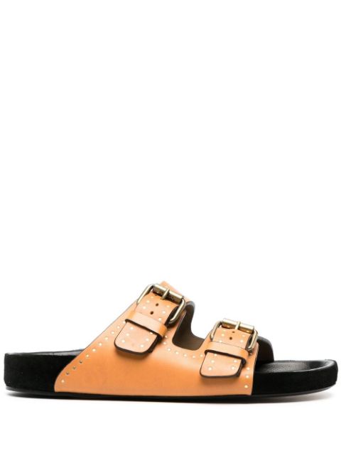 ISABEL MARANT Lennyo buckle-detail slides Women