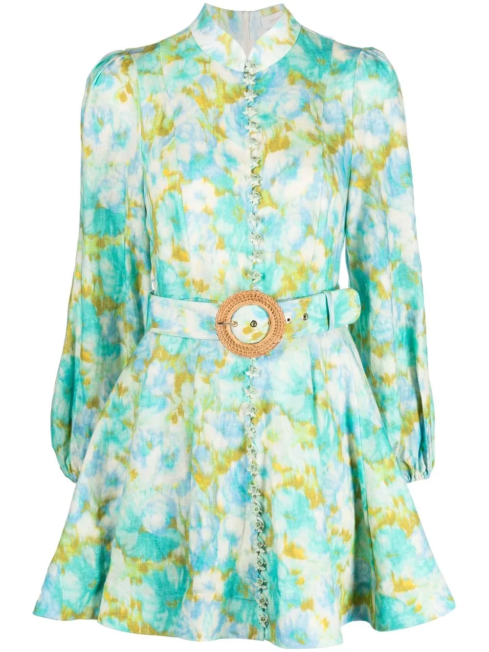 

ZIMMERMANN High Tide floral print mini dress - Blue