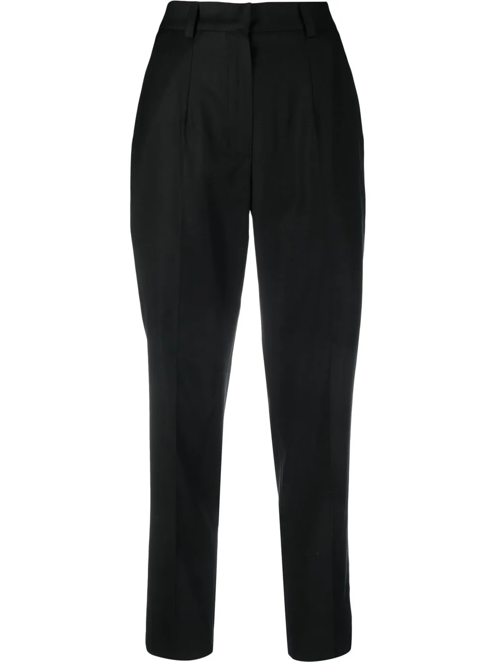 

RAQUETTE high-waisted cropped trousers - Black