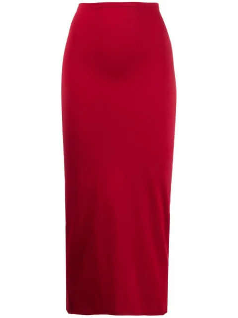CONCEPTO - cut-out pencil mid skirt