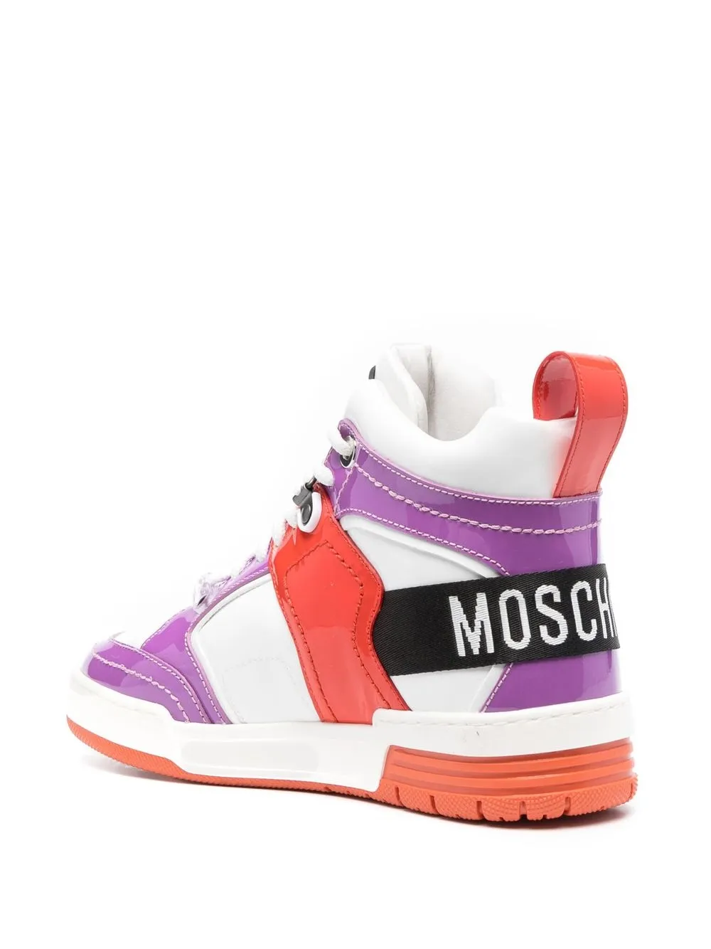 Moschino high top outlet sneakers womens