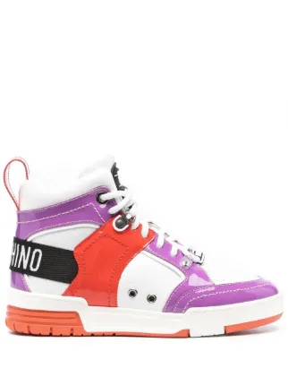 Moschino high top sneakers womens sale