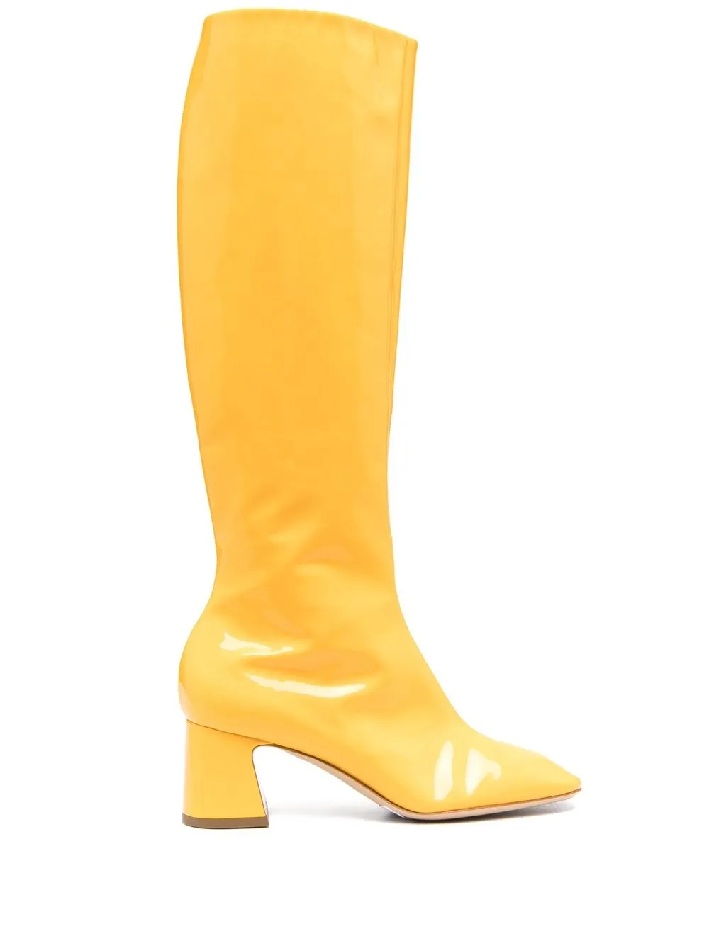 Yellow gogo hot sale boots cheap