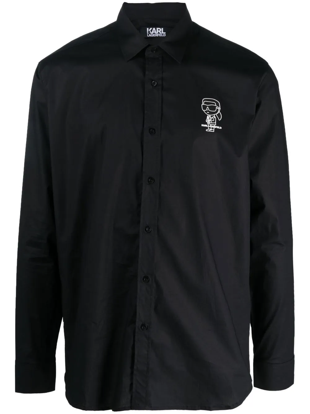 

Karl Lagerfeld Ikonik Karl long-sleeve shirt - Black