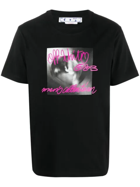 Off-White playera con estampado gráfico