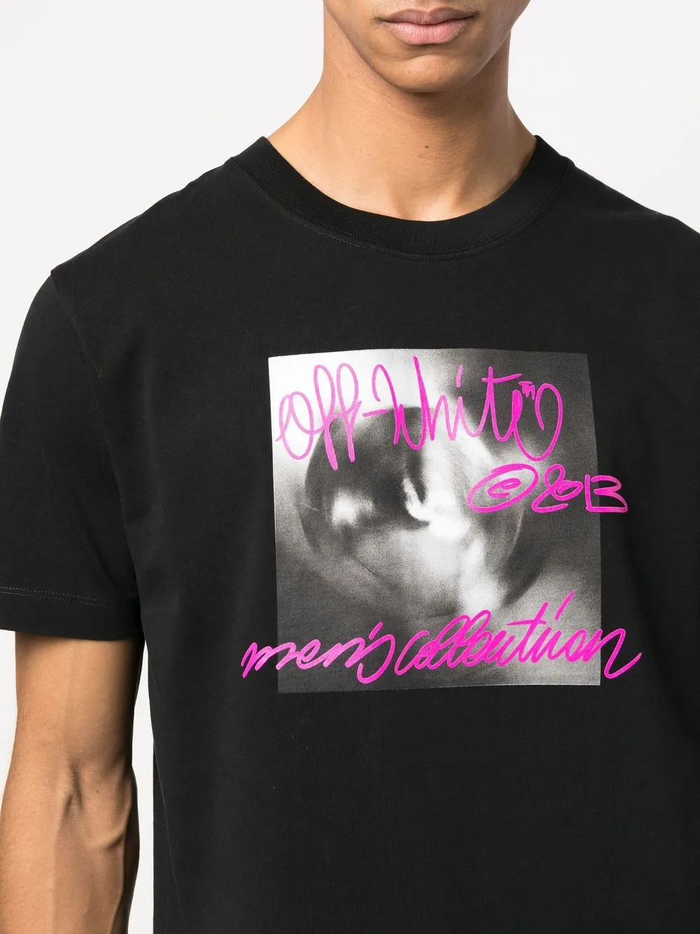 Off-white Graphic-print T-shirt In Schwarz