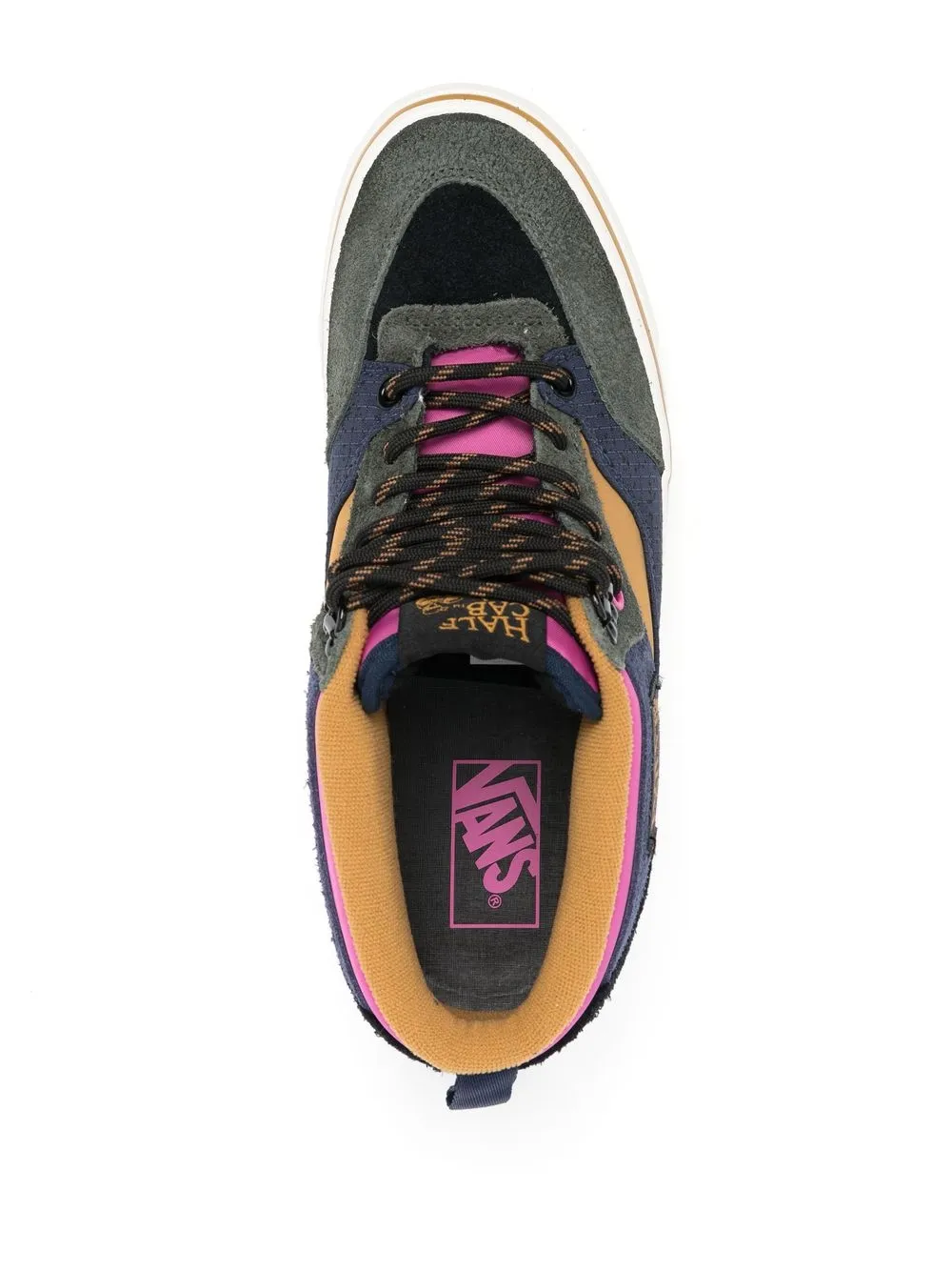 VANS LEATHER COLOUR-BLOCK SNEAKERS