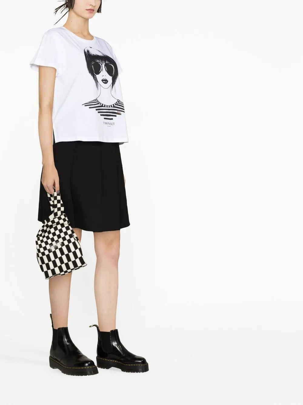 Twinset Graphic-print T-shirt In 白色