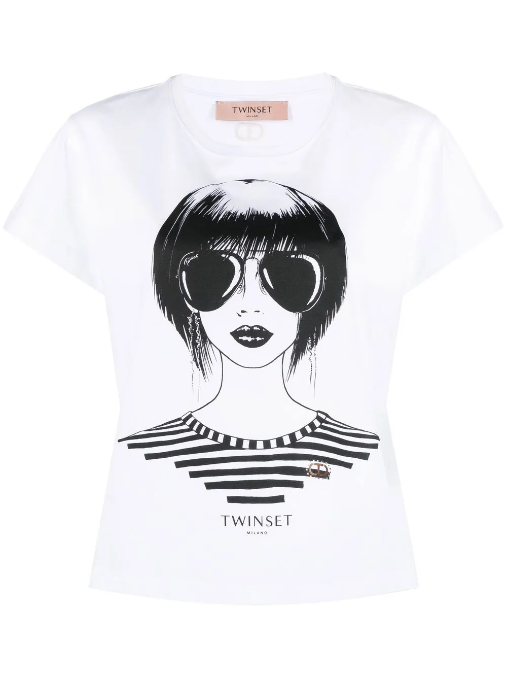 TWINSET graphic-print T-shirt | White | Image 1