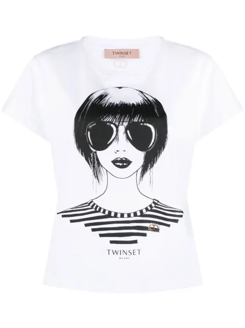 TWINSET تيشيرت بطبعة جرافيك