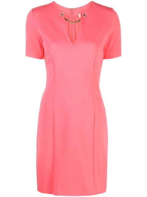 short-sleeve pencil dress