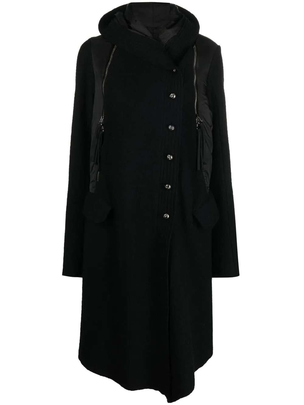 

Masnada hooded wool coat - Black