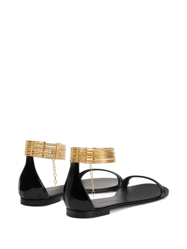 Giuseppe Zanotti Sandales Plates Kay Bride Cheville Farfetch