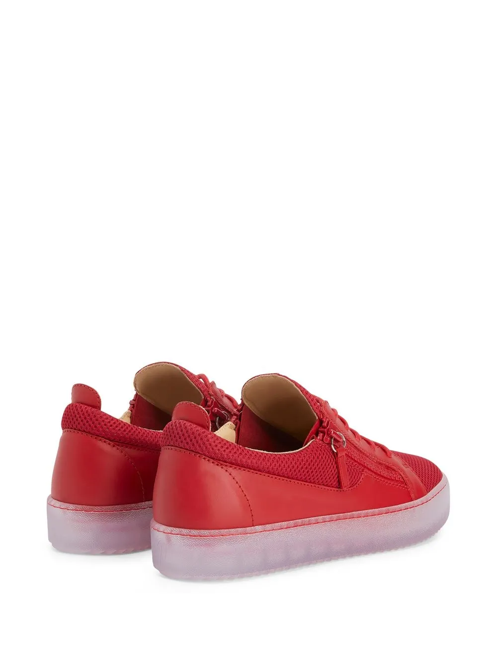 Shop Giuseppe Zanotti Frankie Low-top Sneakers In Red