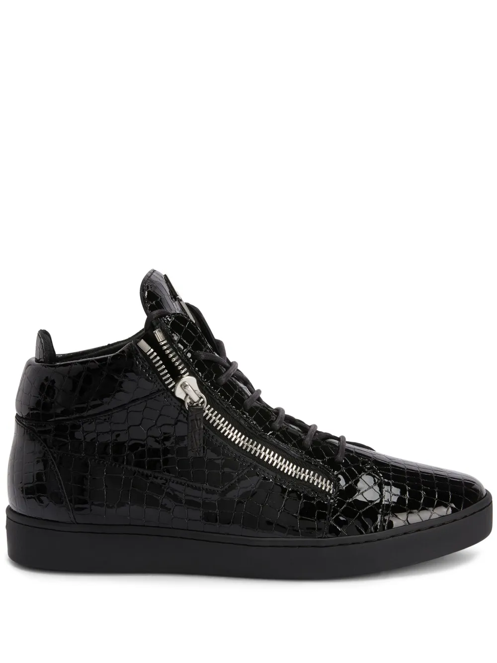 Giuseppe Zanotti Kriss Leather Sneakers Black FARFETCH UK