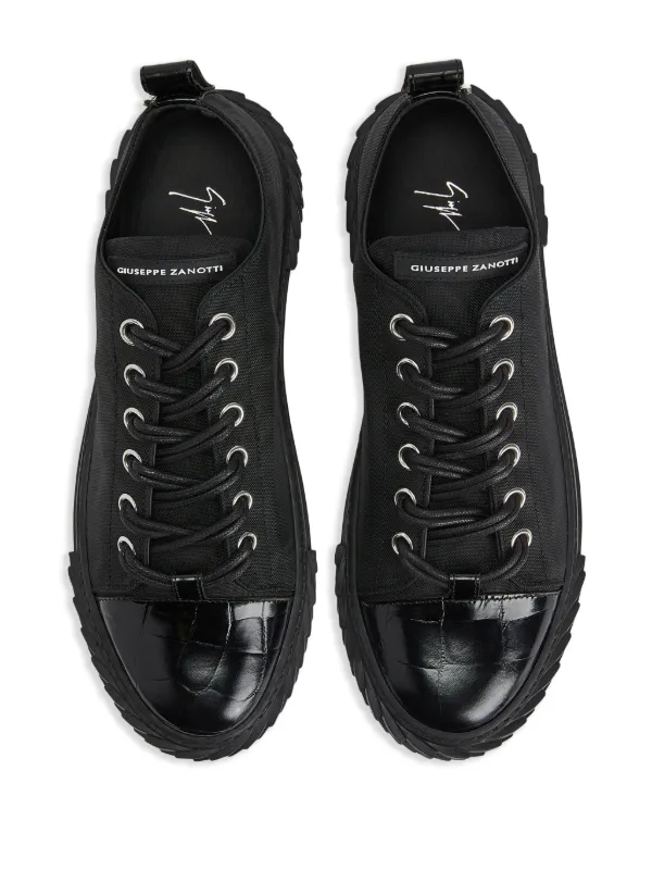 【関税/送料込】Giuseppe Zanotti ブラックローカットスニーカー Giuseppe Zanotti Blabber スニーカー | ブラック | FARFETCH JP