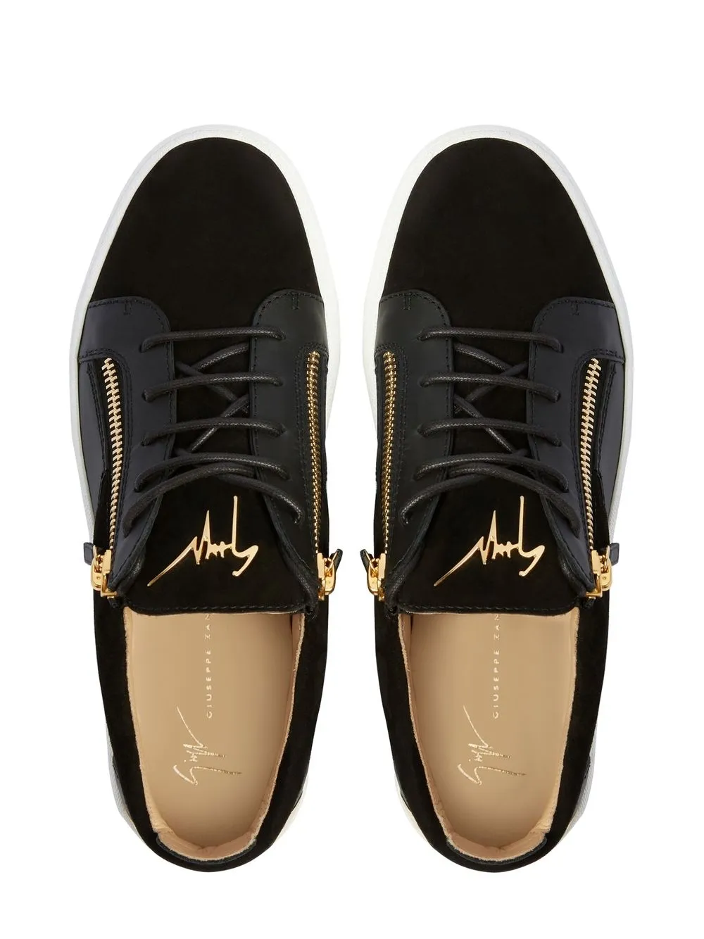 Giuseppe Zanotti Gail Panelled Sneakers In Black