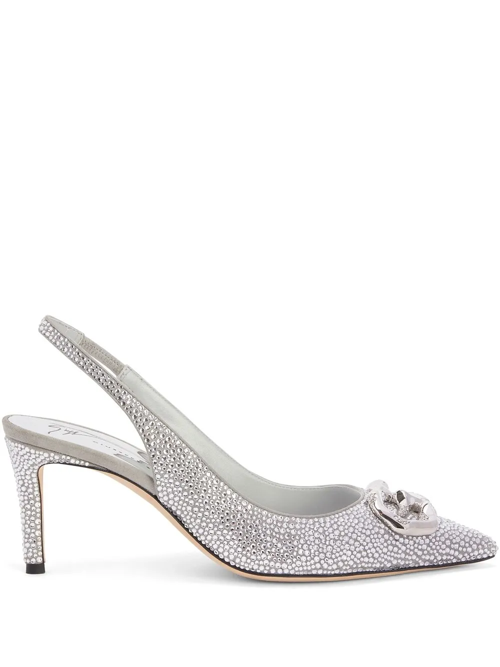 Giuseppe Zanotti Cyprienne slingback pumps Zilver