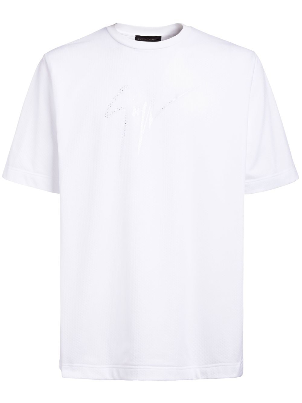 Giuseppe Zanotti Lr-44 Laser-cut T-shirt In White