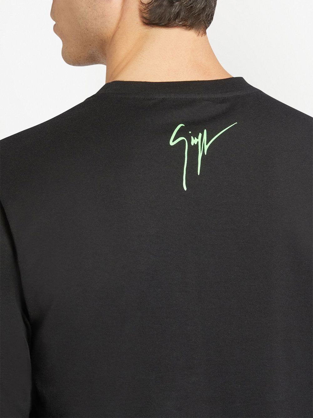 Shop Giuseppe Zanotti Lr-42 Logo-print T-shirt In Black