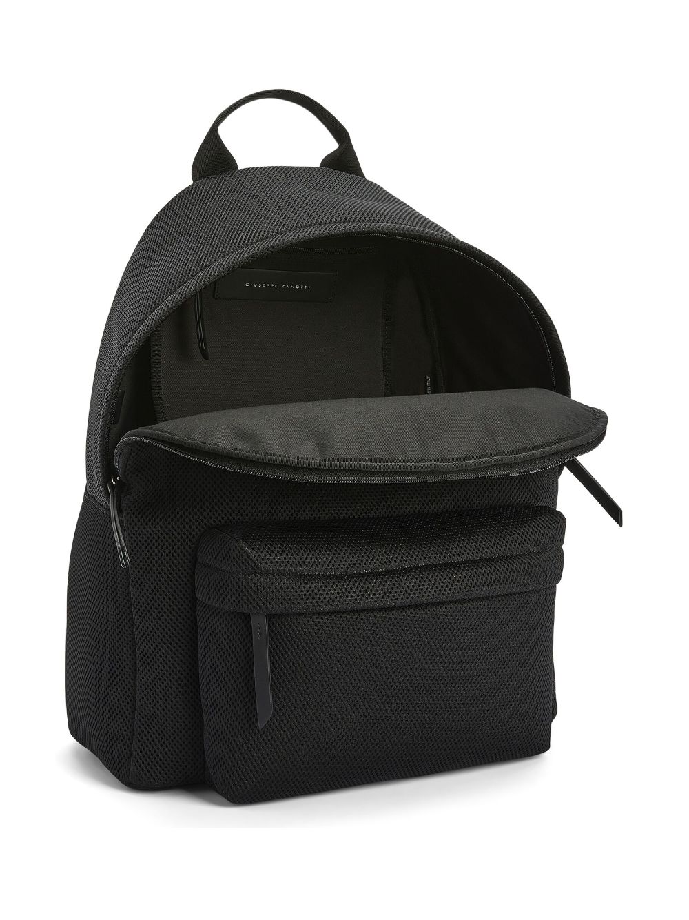 Shop Giuseppe Zanotti Frayed Denim Backpack In Black
