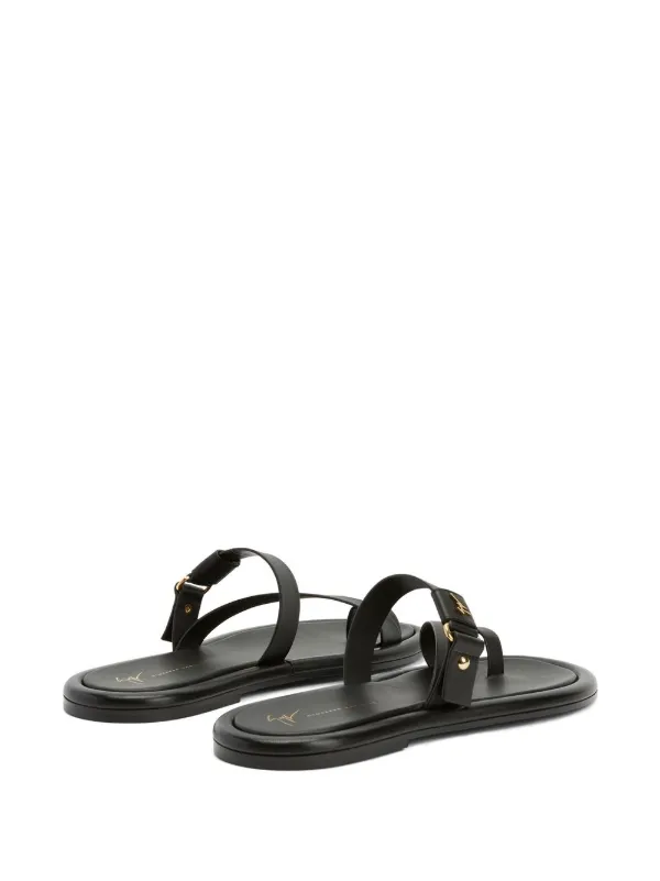 Giuseppe Zanotti Taanguy レザーサンダル | ブラック | FARFETCH JP