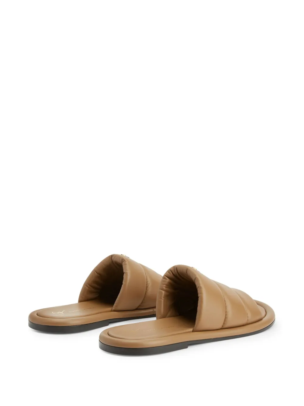 Giuseppe Zanotti Harmande gewatteerde slippers Bruin