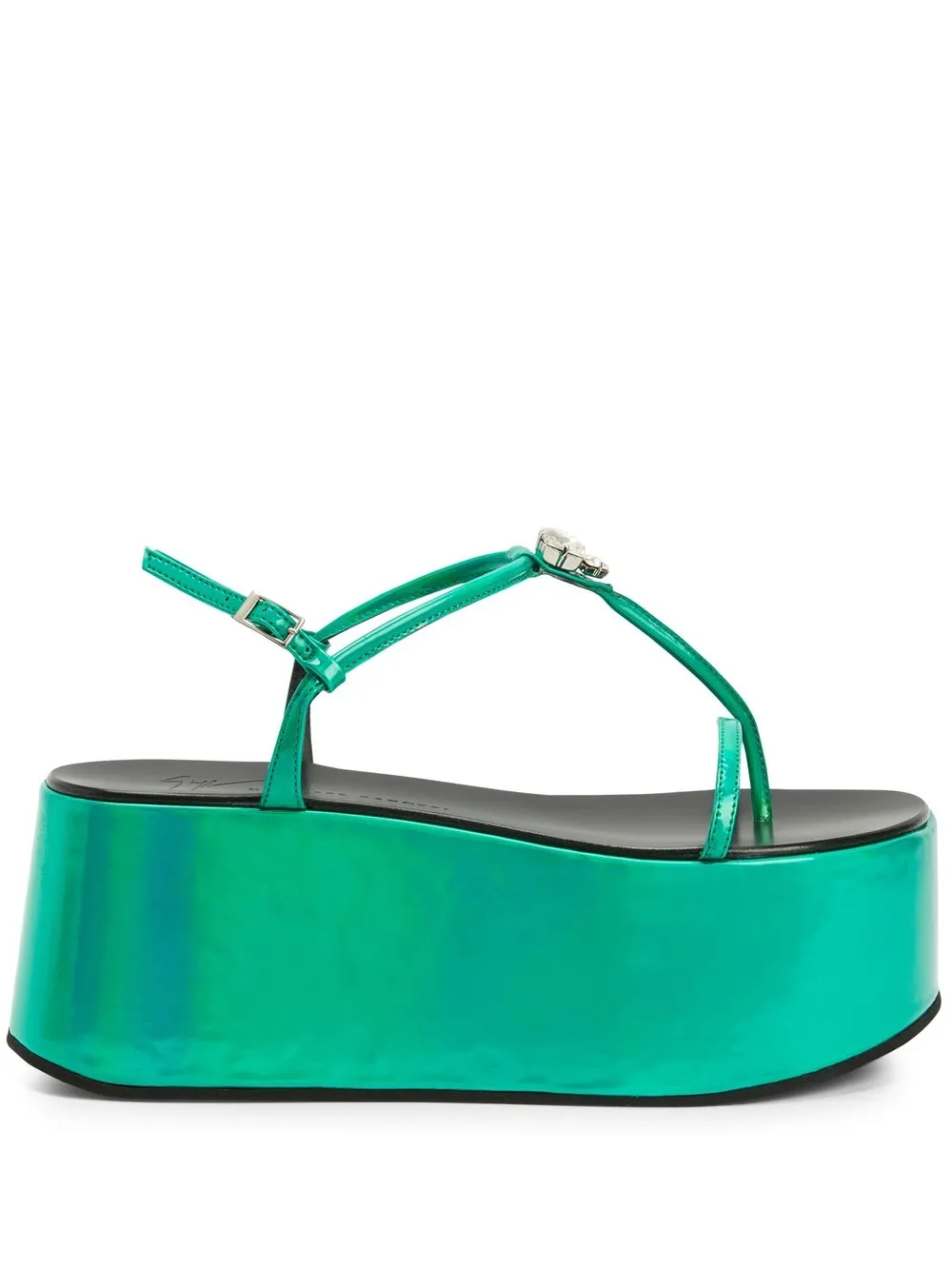 Giuseppe Zanotti Barnack Plateau-sandalen 80mm In Green