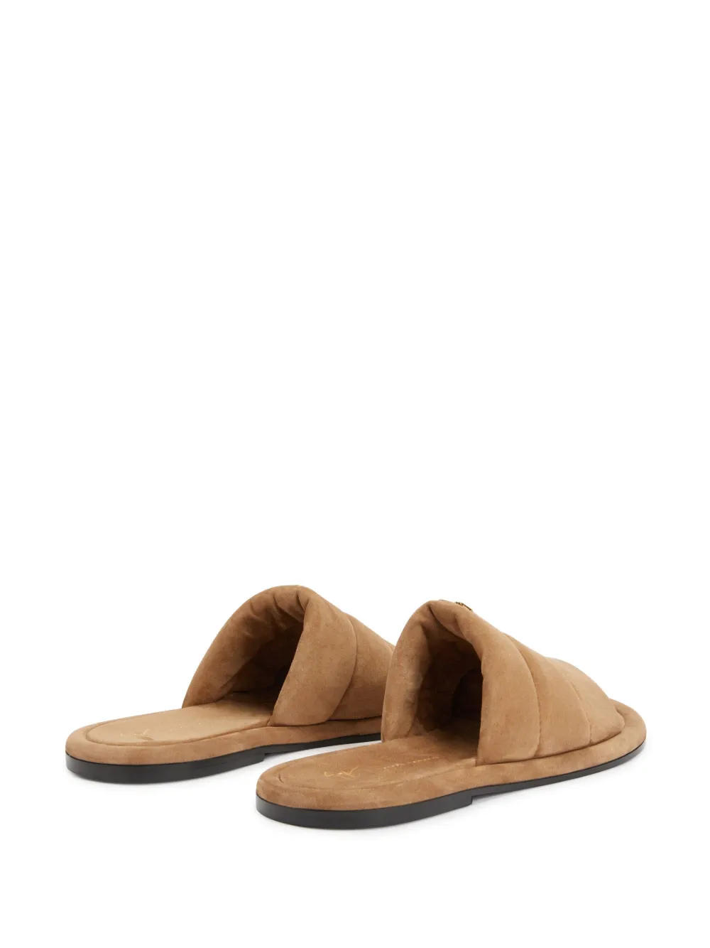 Giuseppe Zanotti Harmande gewatteerde slippers Bruin