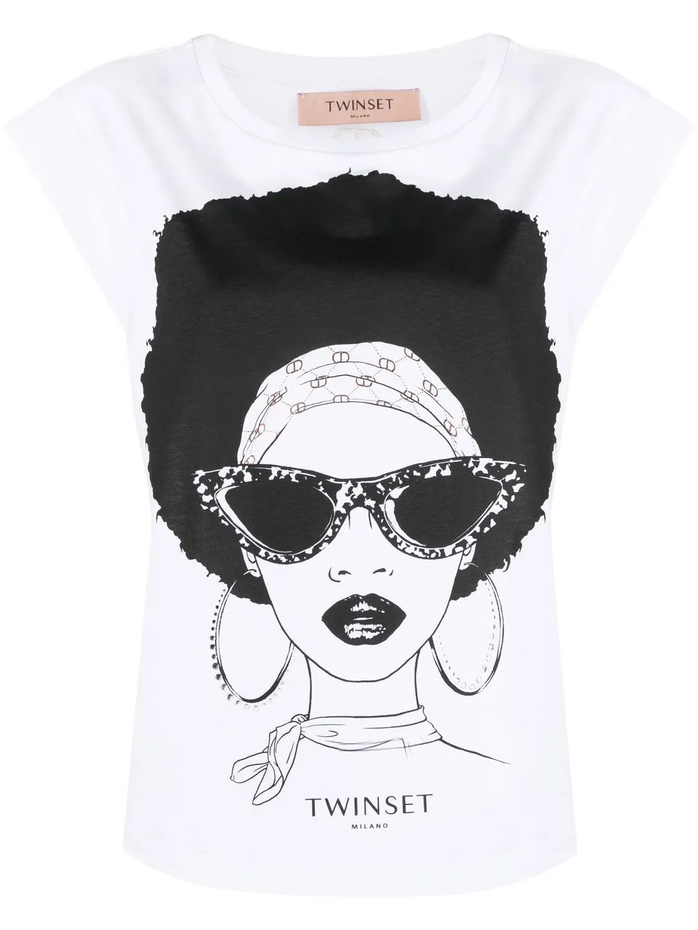 

TWINSET graphic-print T-shirt - White