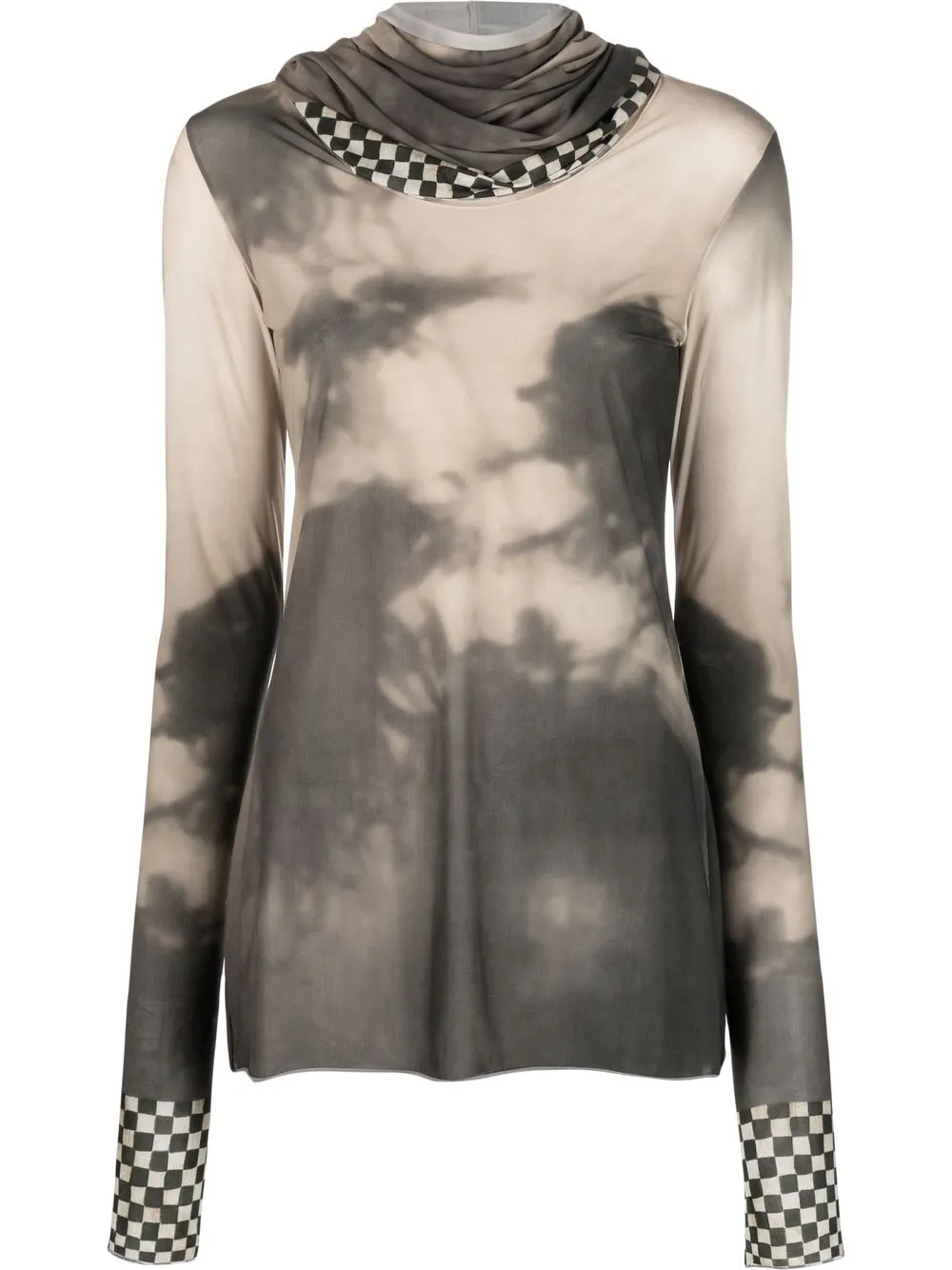 

Masnada round-neck tie-dye T-shirt - Grey