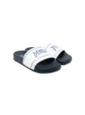 Monnalisa logo-print slides - White