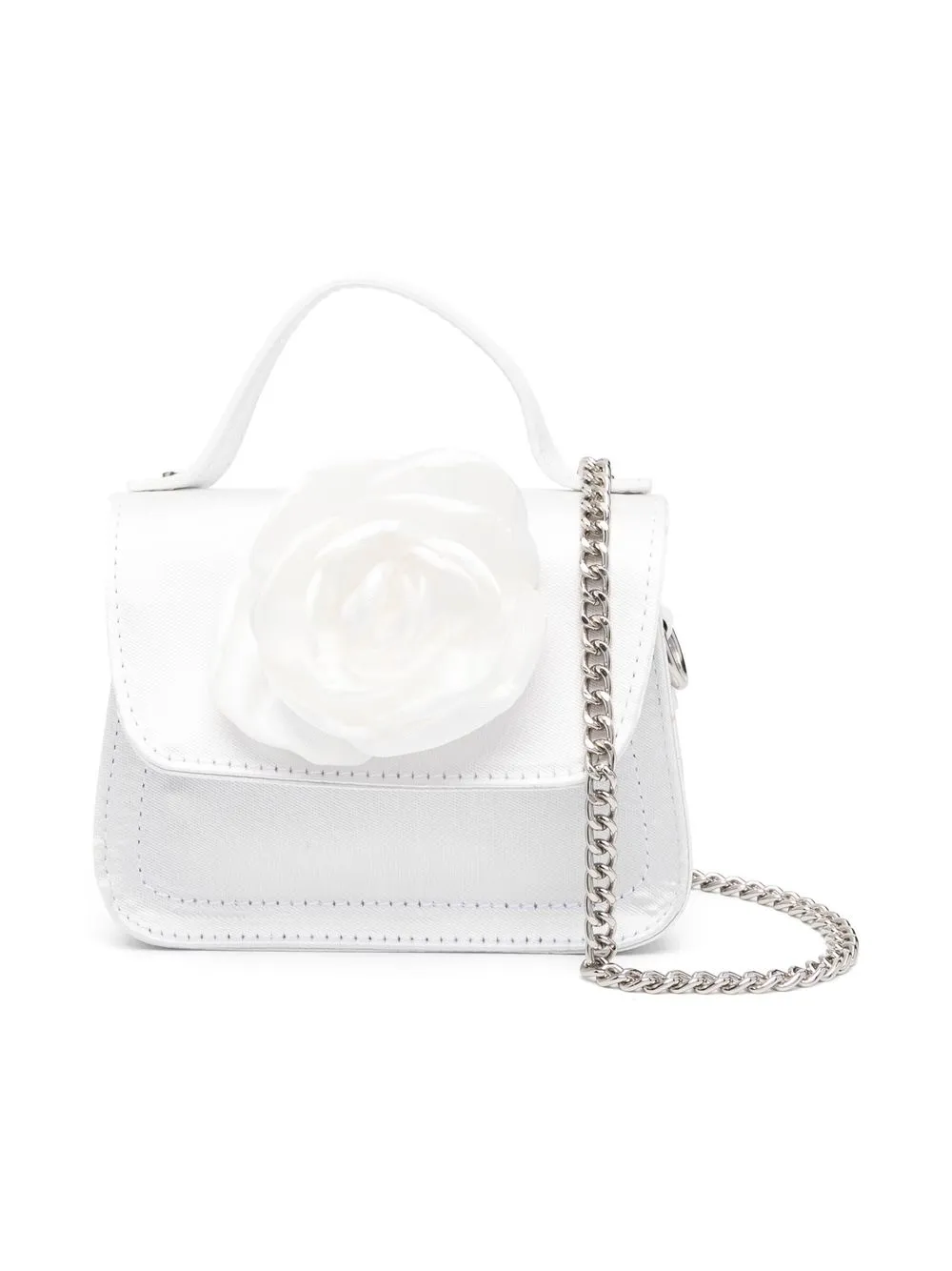 

Monnalisa appliqué detail shoulder bag - White