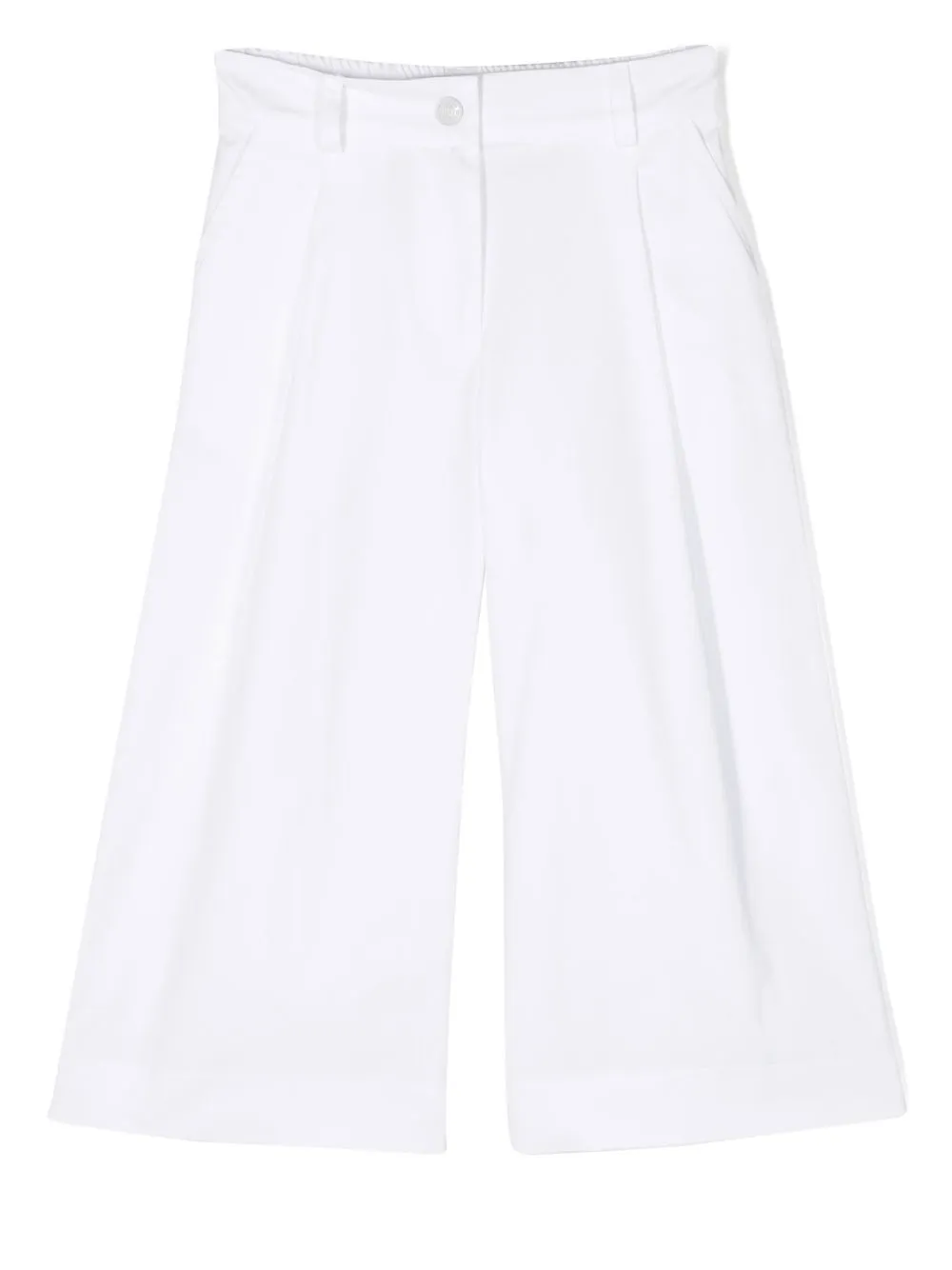 

Monnalisa pantalones anchos con pinzas - Blanco