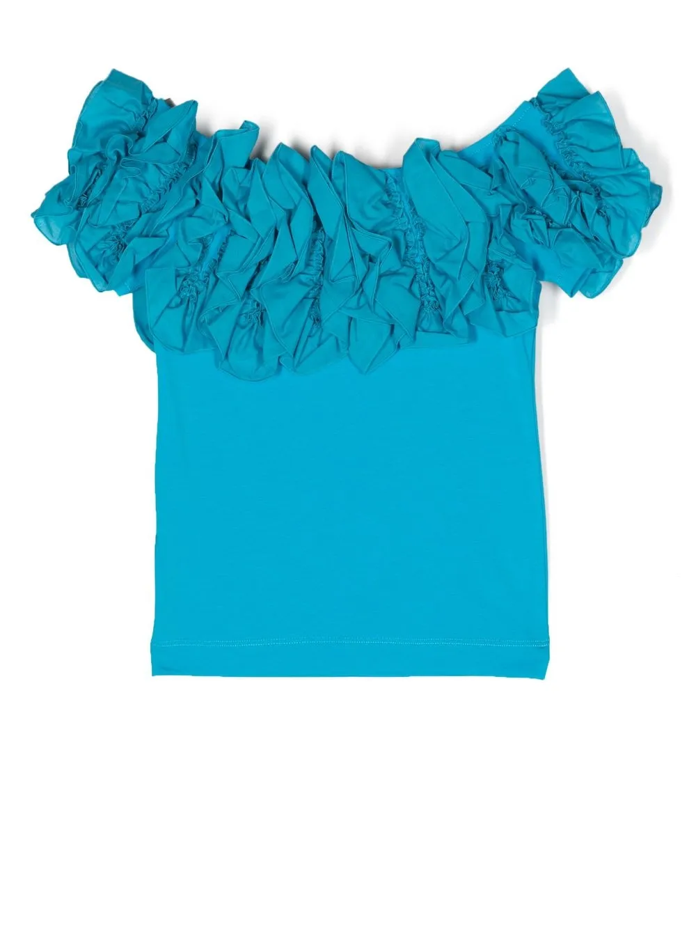 Monnalisa T-shirt met ruches - Blauw