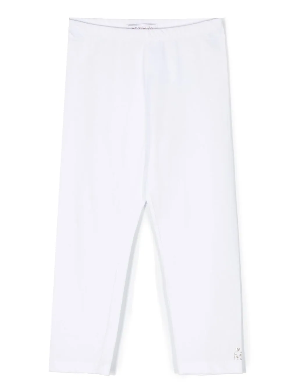 

Monnalisa pants con logo estampado - Blanco